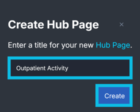 Create Hub Page