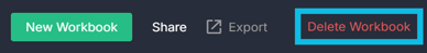 Delete workbook