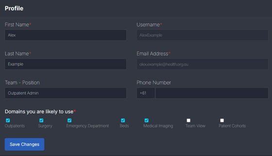 account settings alexample